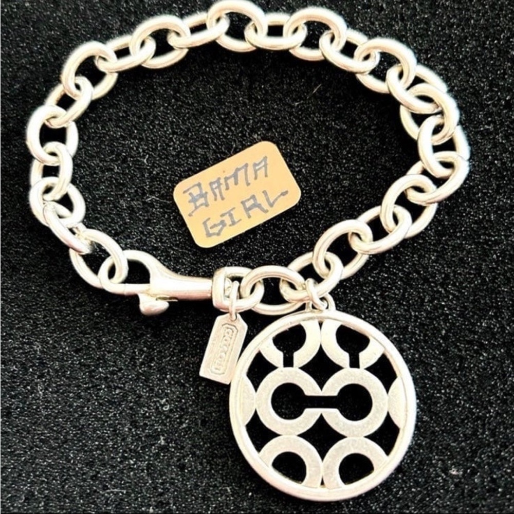NWOT Coach 925 Sterling Silver Charm Bracelet